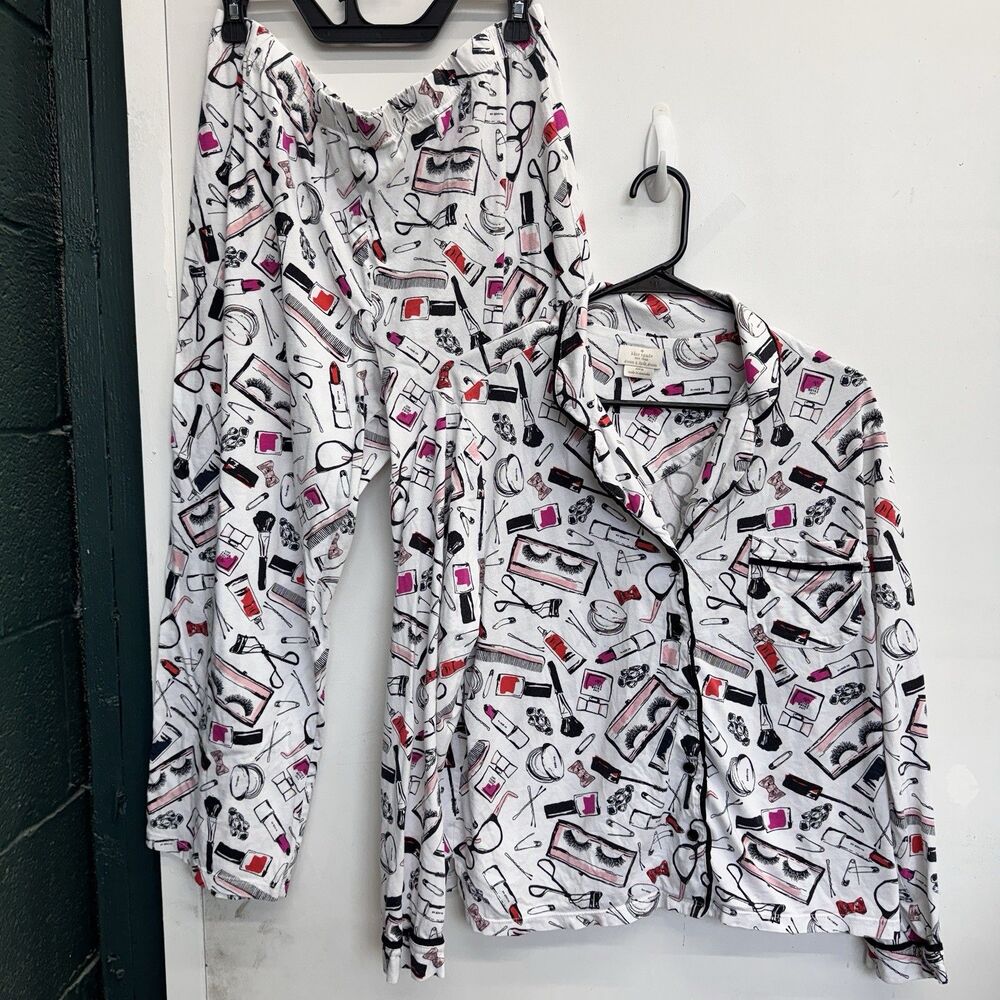 Kate Spade Pajama Set Women's XL Dream a Little Makeup Print Sleepwear